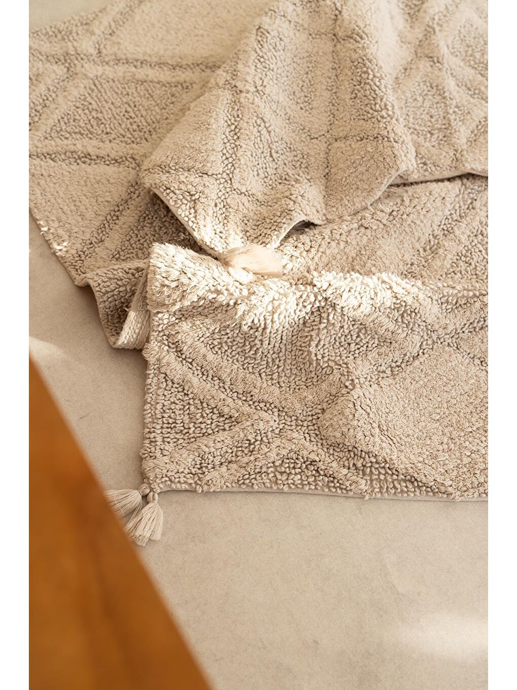 Bej MAXI PUSKULLU BANYO PASPASI 40x60 + 60x90 BEJ-1