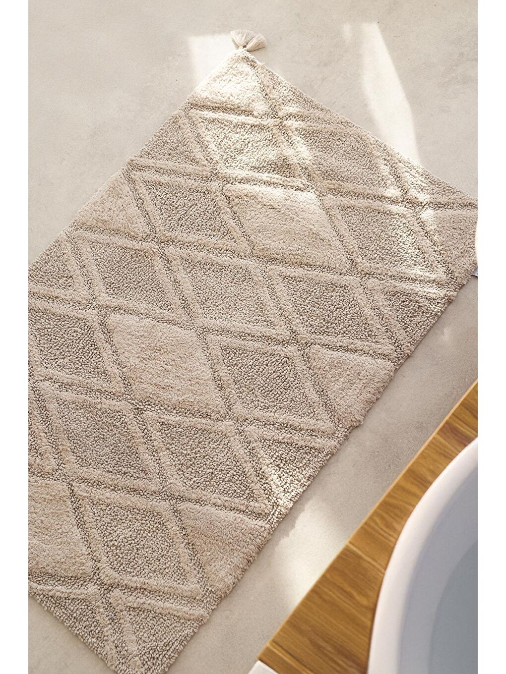 Bej MAXI PUSKULLU BANYO PASPASI 40x60 + 60x90 BEJ-2