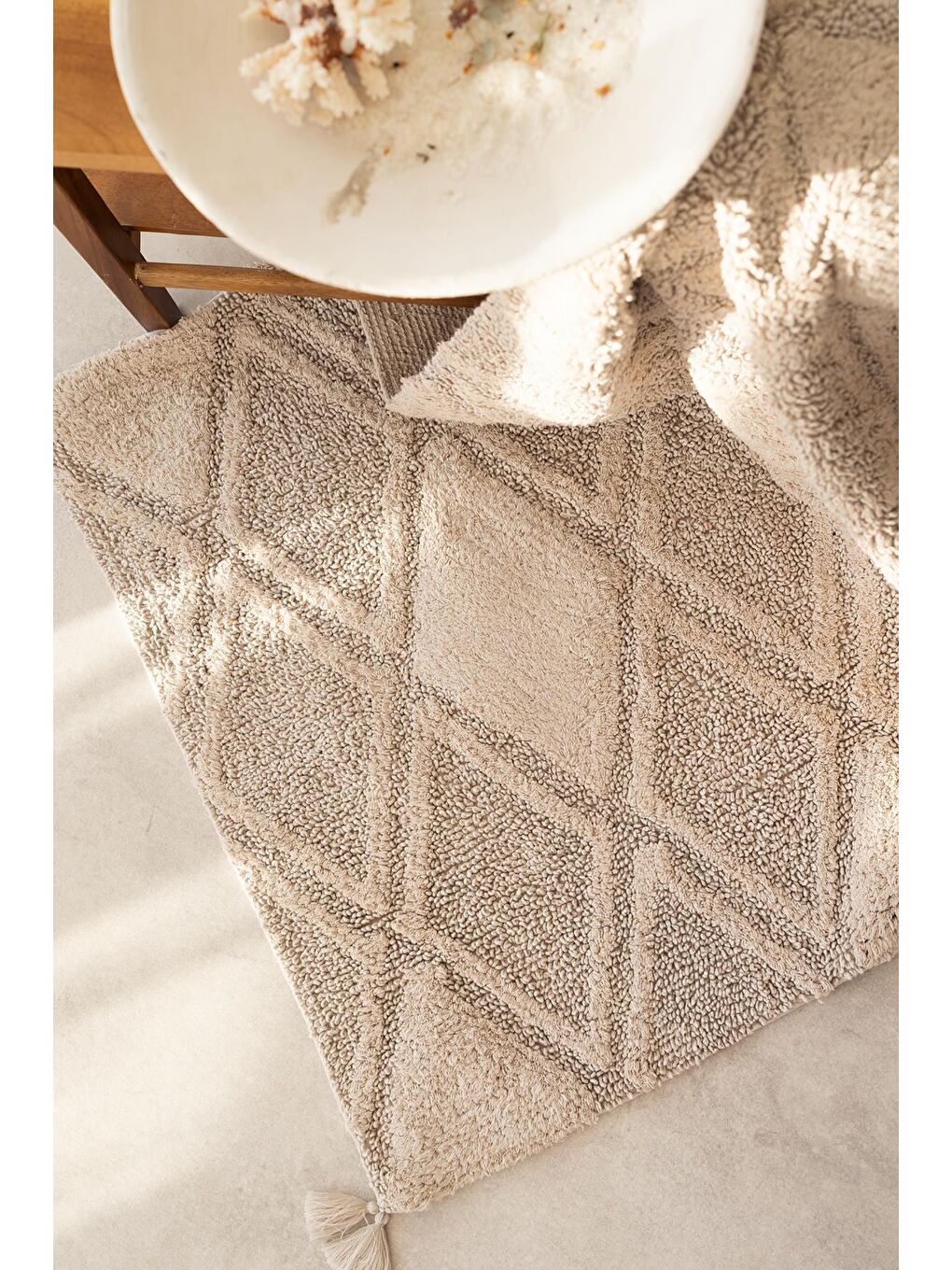 Gri MAXI PUSKULLU BANYO PASPASI 70x110 GRI