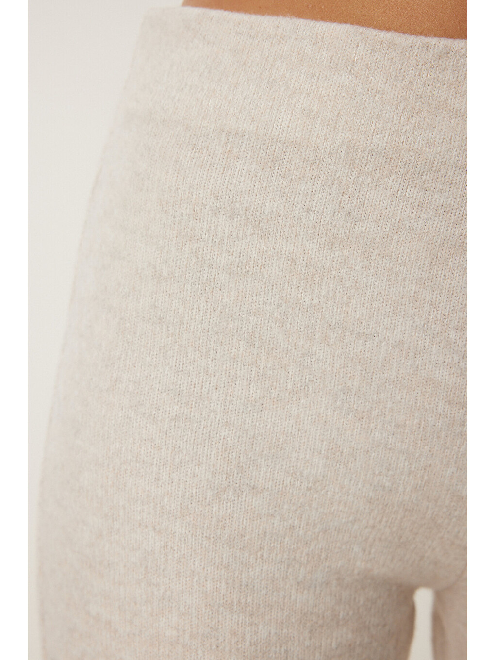 Bej Geniş Paça Rahat Yumoş Pantolon BEJ LUB0073-4