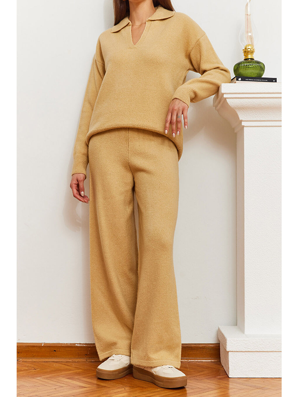 Kahverengi Kadın Alt-Üst Takım-4