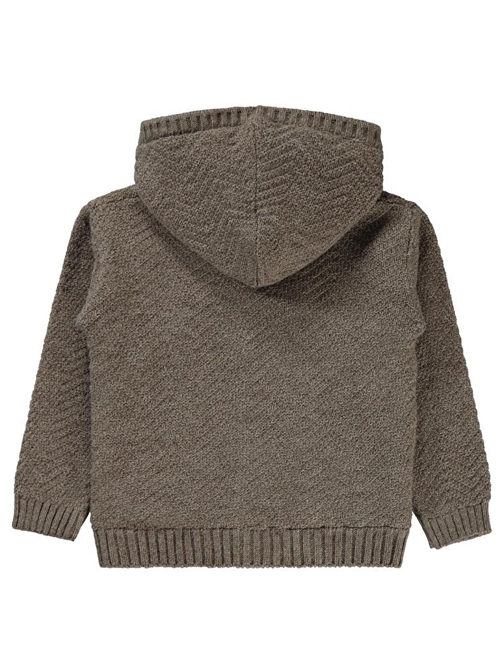 Kahverengi Boys İçi Welsoftlu Balık Sırtı 2-5 Yaş Hırka-1