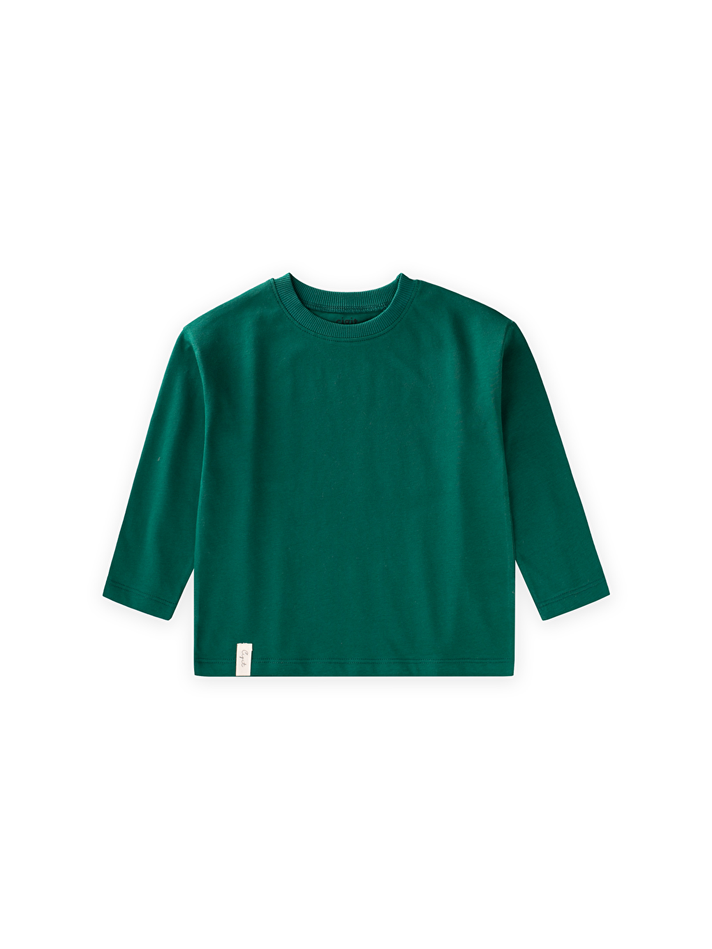 Mevsimlik Basic T-Shırt 2-10 Yaş Zümrüt Yeşili