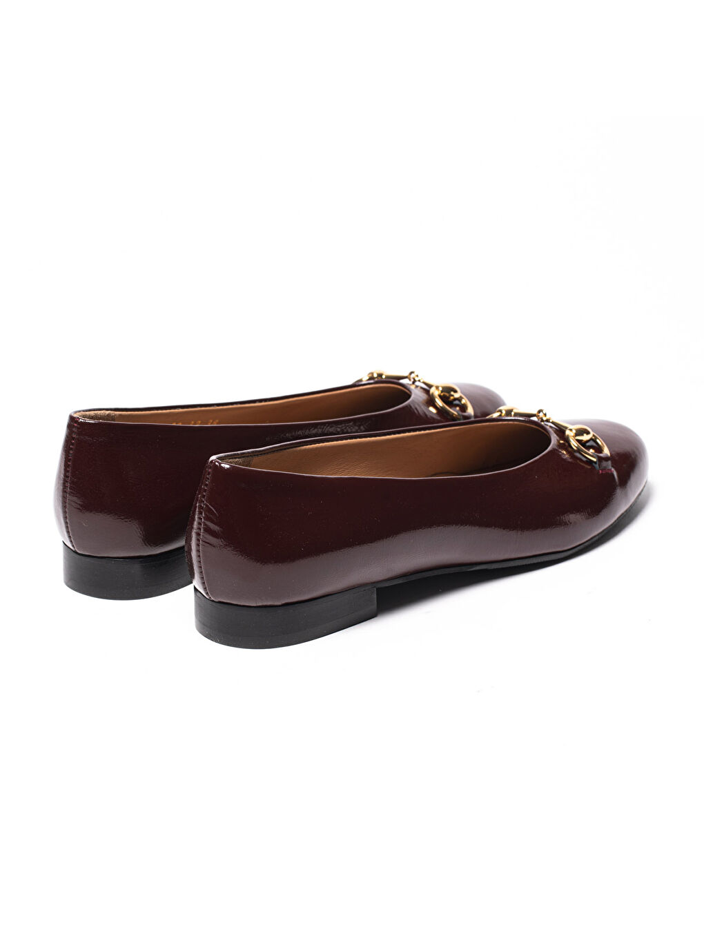 Bordo Kadın Babet 69 32 V1 Patent Leather Weinkled-3