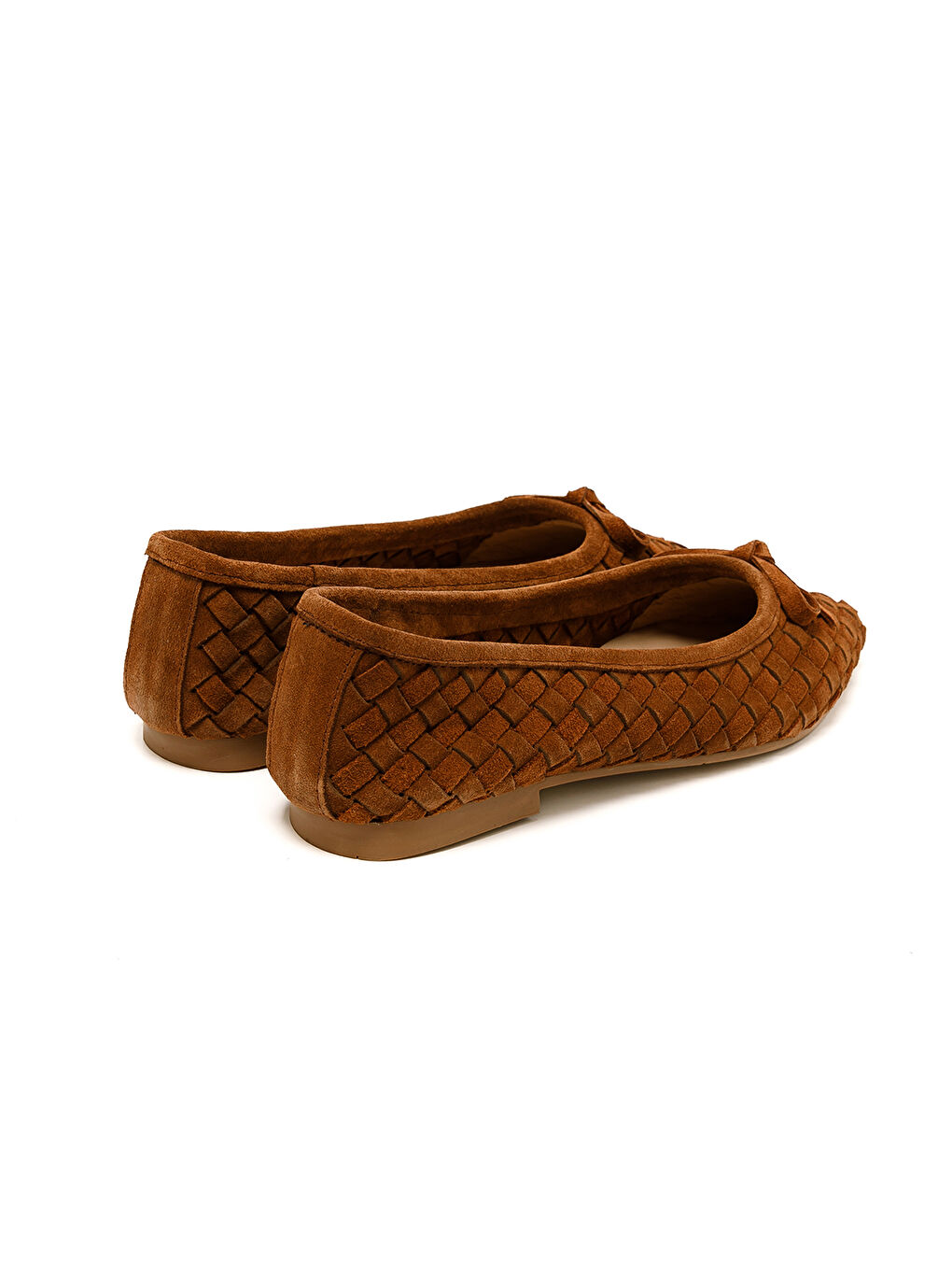 Kahverengi Kadın Babet MAR-25Y-147-5143 Taba Süet-4