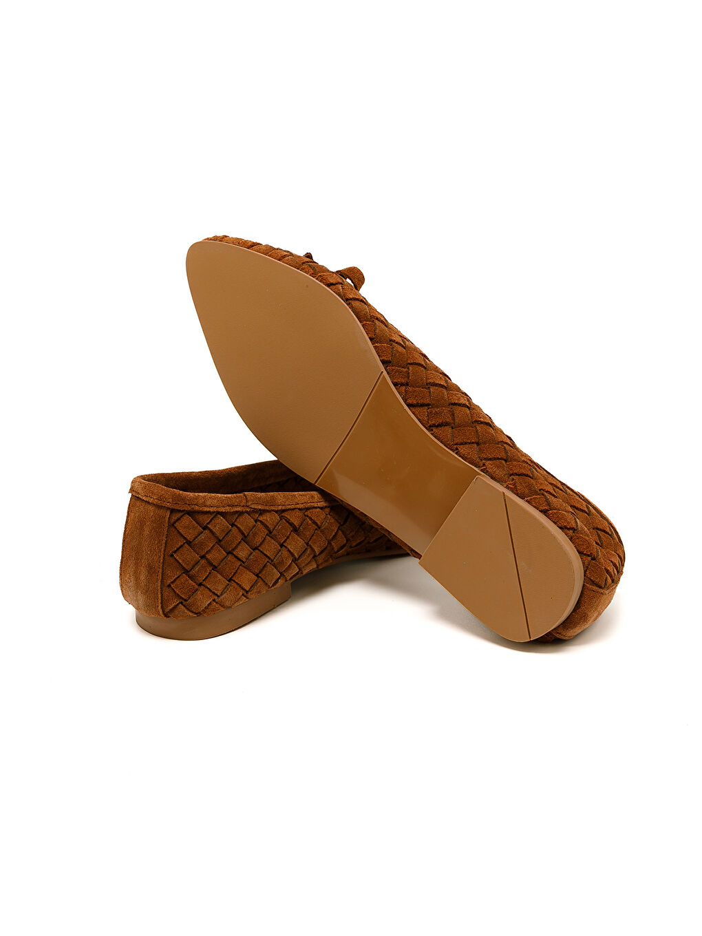 Kahverengi Kadın Babet MAR-25Y-147-5143 Taba Süet-5