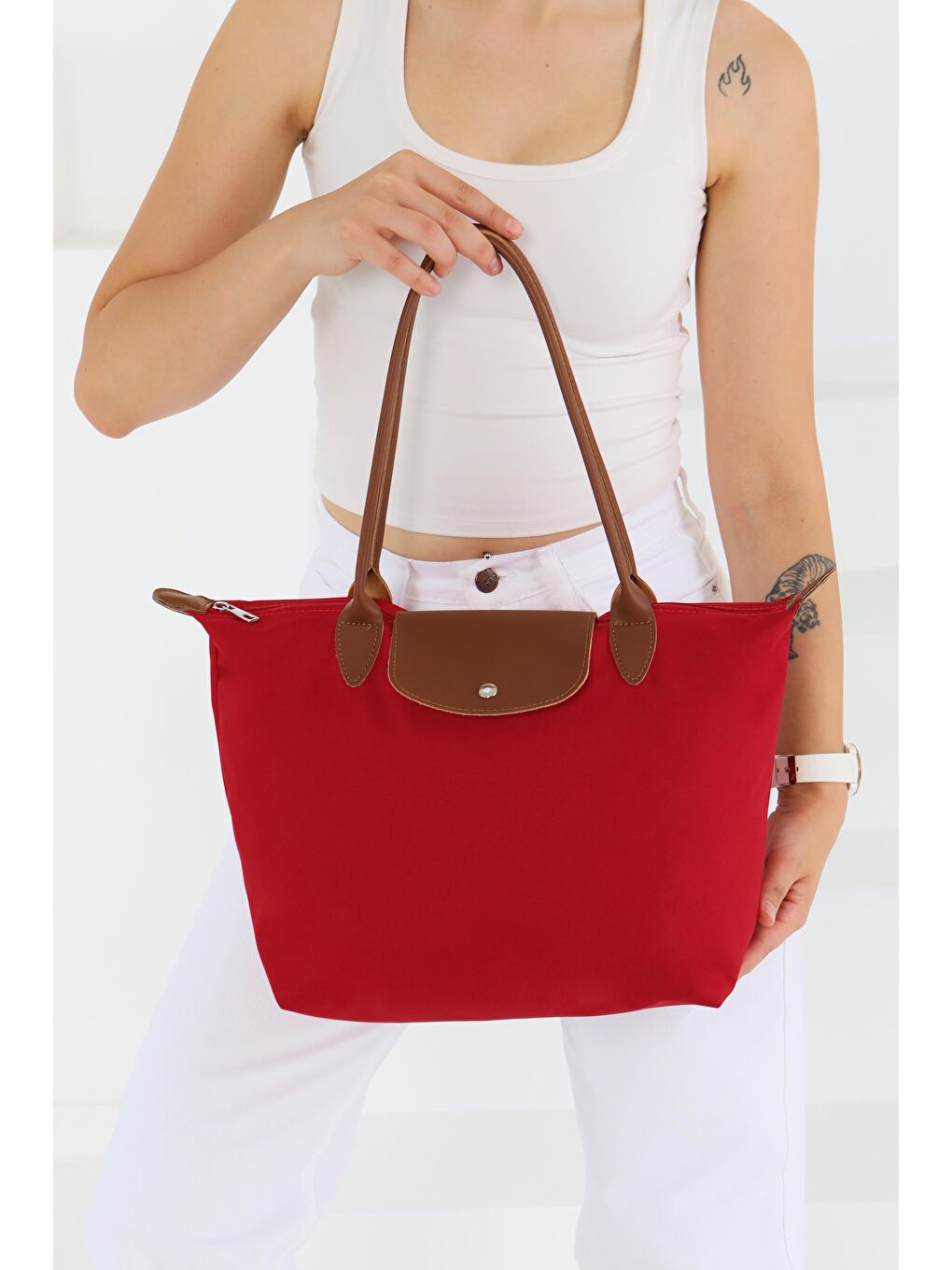 Kadın Bordo Kol Çantası - 27467-1