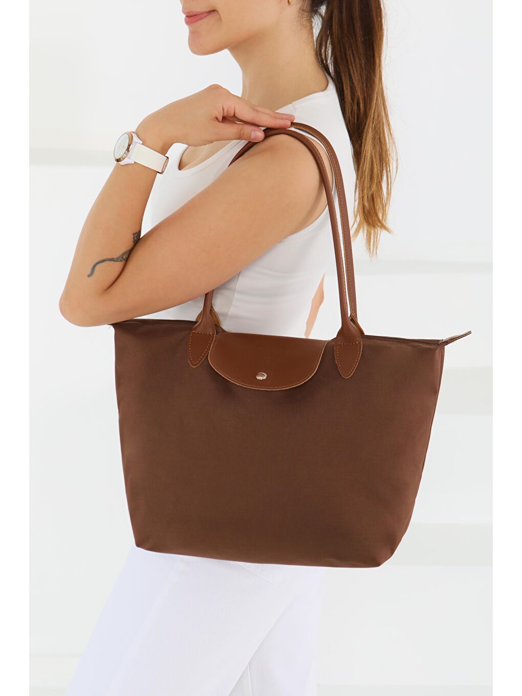 Kahverengi Kadın Kahve Kol Çantası - 27467