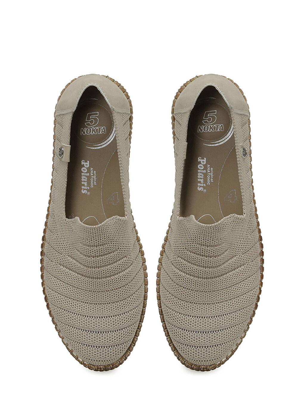 105463.Z5FX Bej Kadın Düz Ayakkabı-3