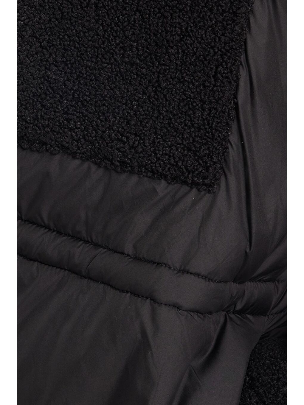 Erkek Regular Fit Klasik Kesim Kapüşonlu Fermuarlı Çift Cepli Çıtçıt Kapamalı Sıcak Tutan Siyah Mont-5