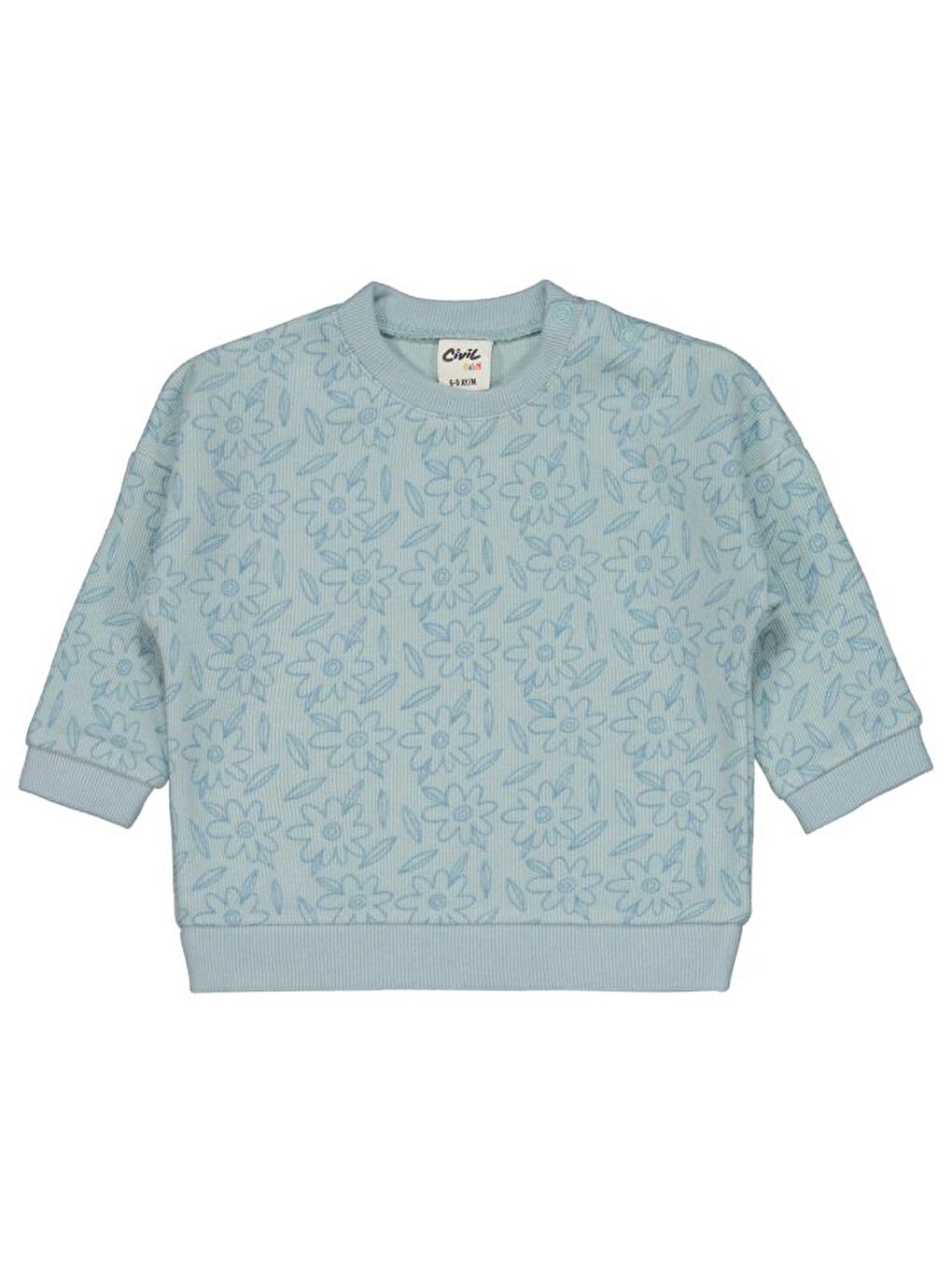 Yeşil Baby Çiçek Baskılı 6-18 Ay Takım