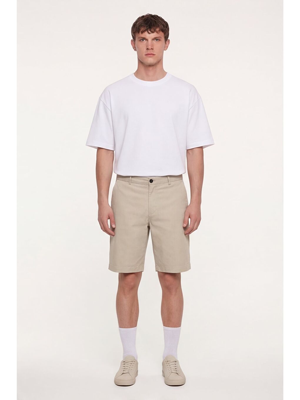Bej Erkek Şort-1