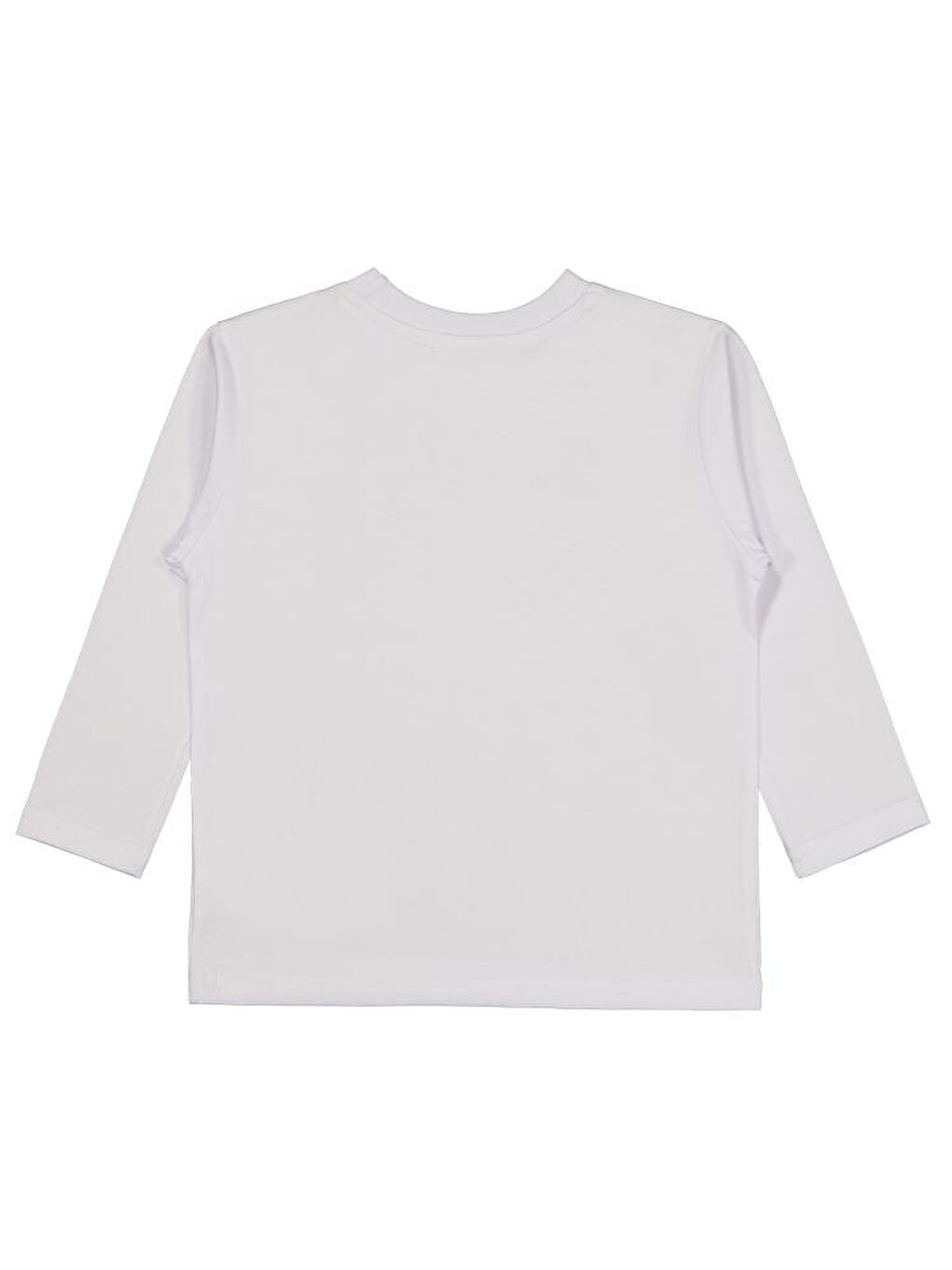 Beyaz Boys Basic 2-5 Yaş Sweatshirt-1