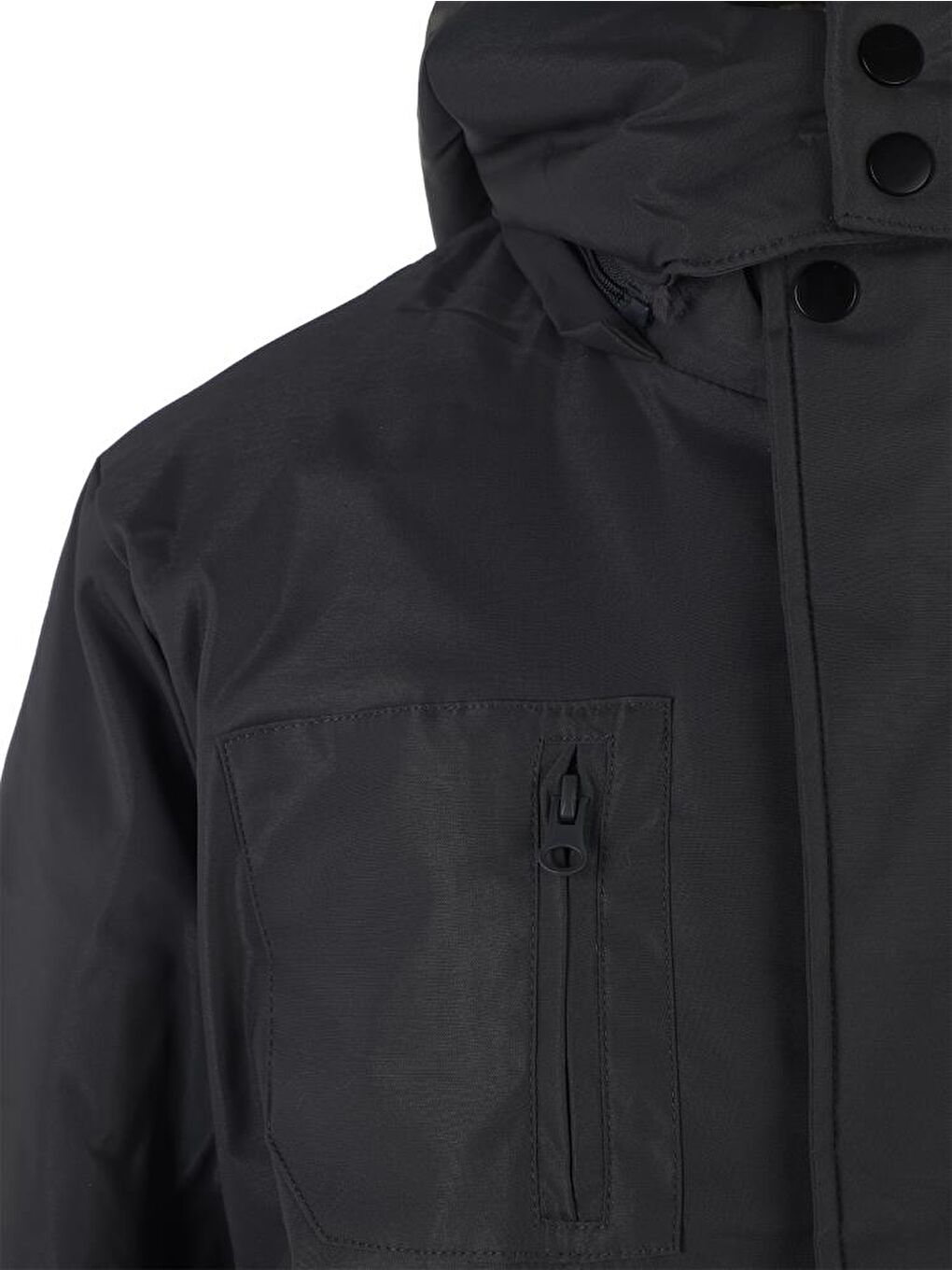 Antrasit Boys Kolu Cepli Parka 10-13 Yaş Mont-3