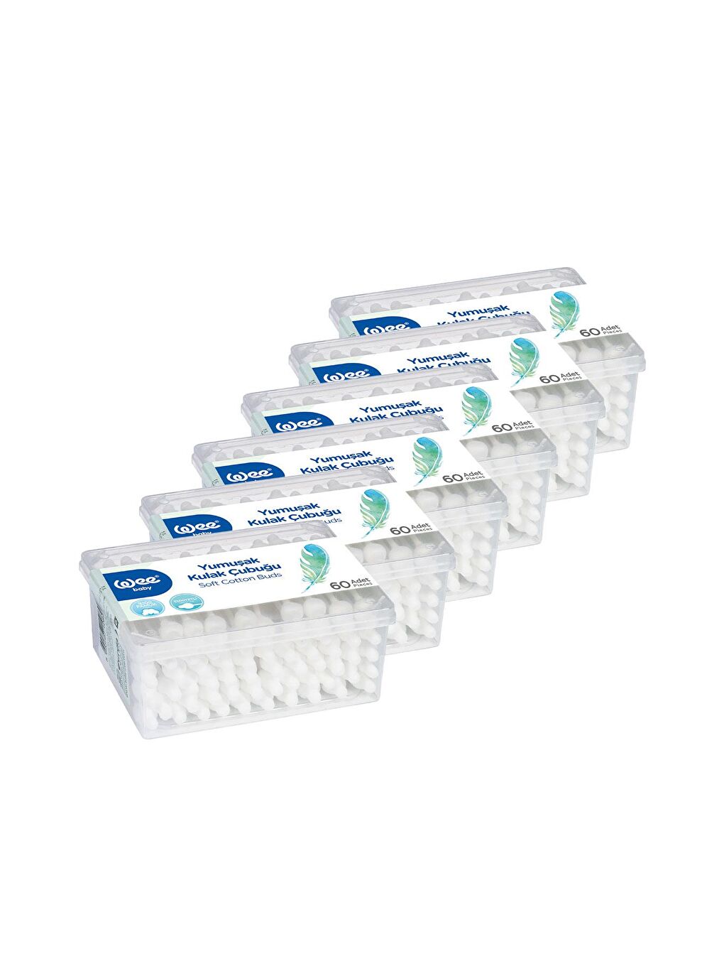 Emniyetli Kulak Temizleme Çubuğu Seti (60x6 360 Adet)-1