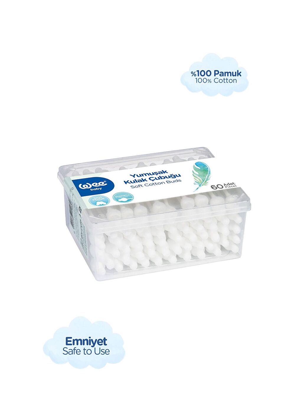 Emniyetli Kulak Temizleme Çubuğu Seti (60x6 360 Adet)-2