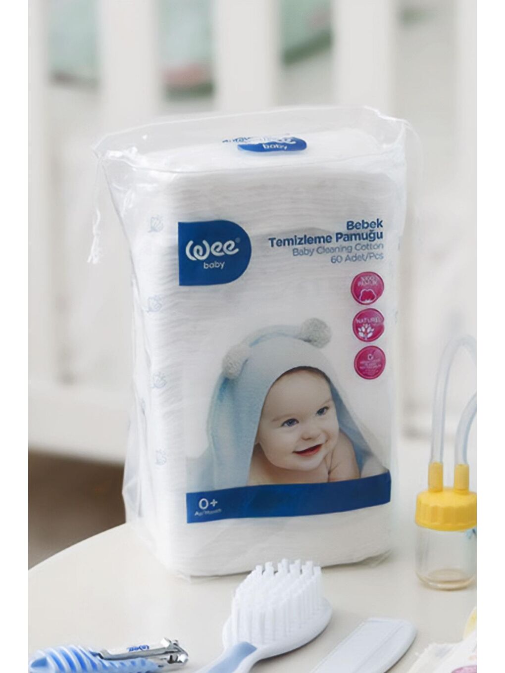 Bebek Temizleme Pamuğu Seti (60x12 720 Adet)-3