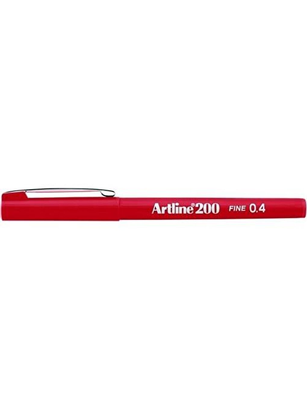 Artline Kırmızı 200N 0.4 mm İnce Uçlu Fineliner Yazı ve Çizim Kalemi