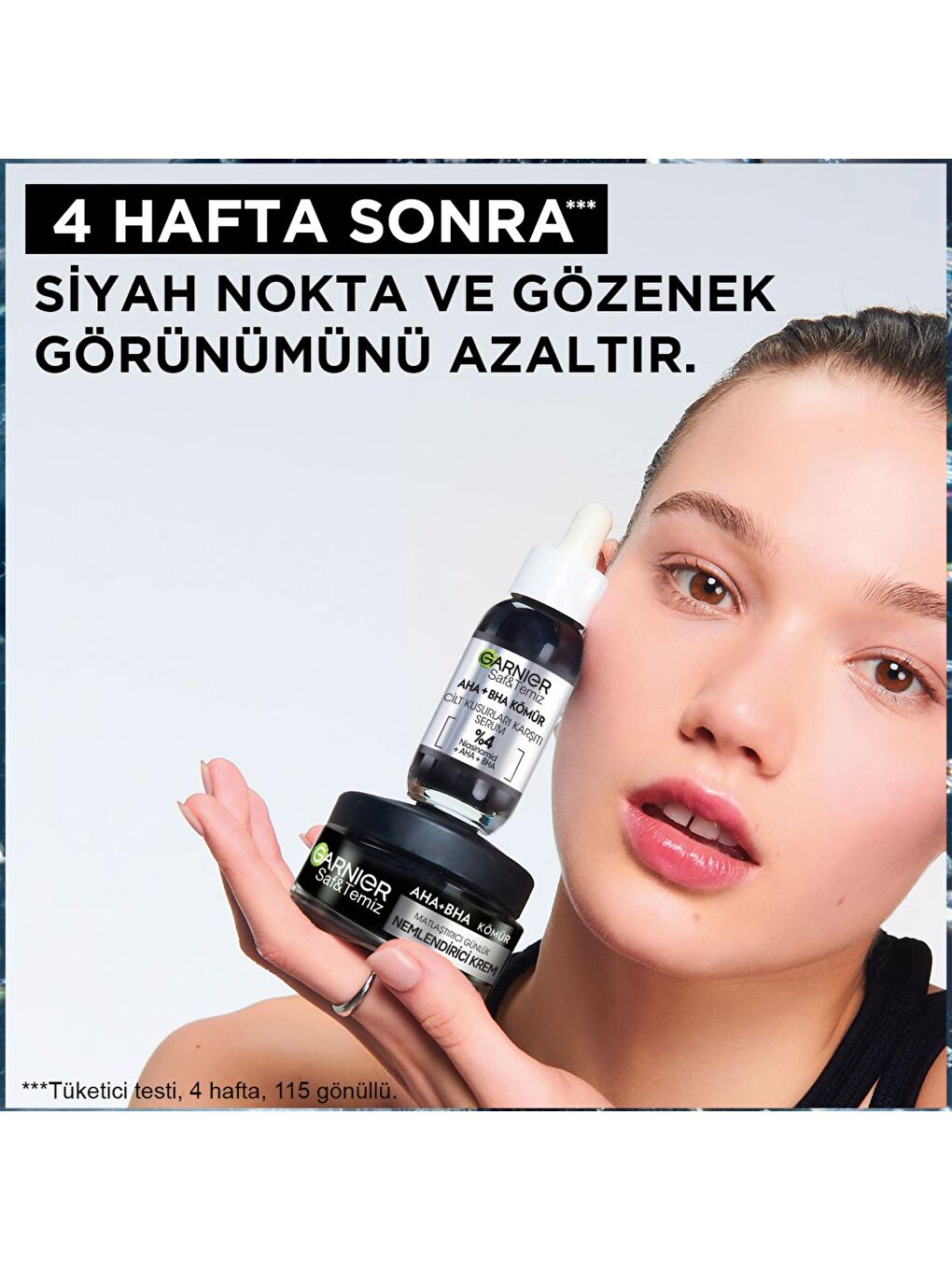 GARNIER Şeffaf Saf ve Temiz Kömür Matlaştırıcı Günlük Nemlendirici Krem 50ML - 4