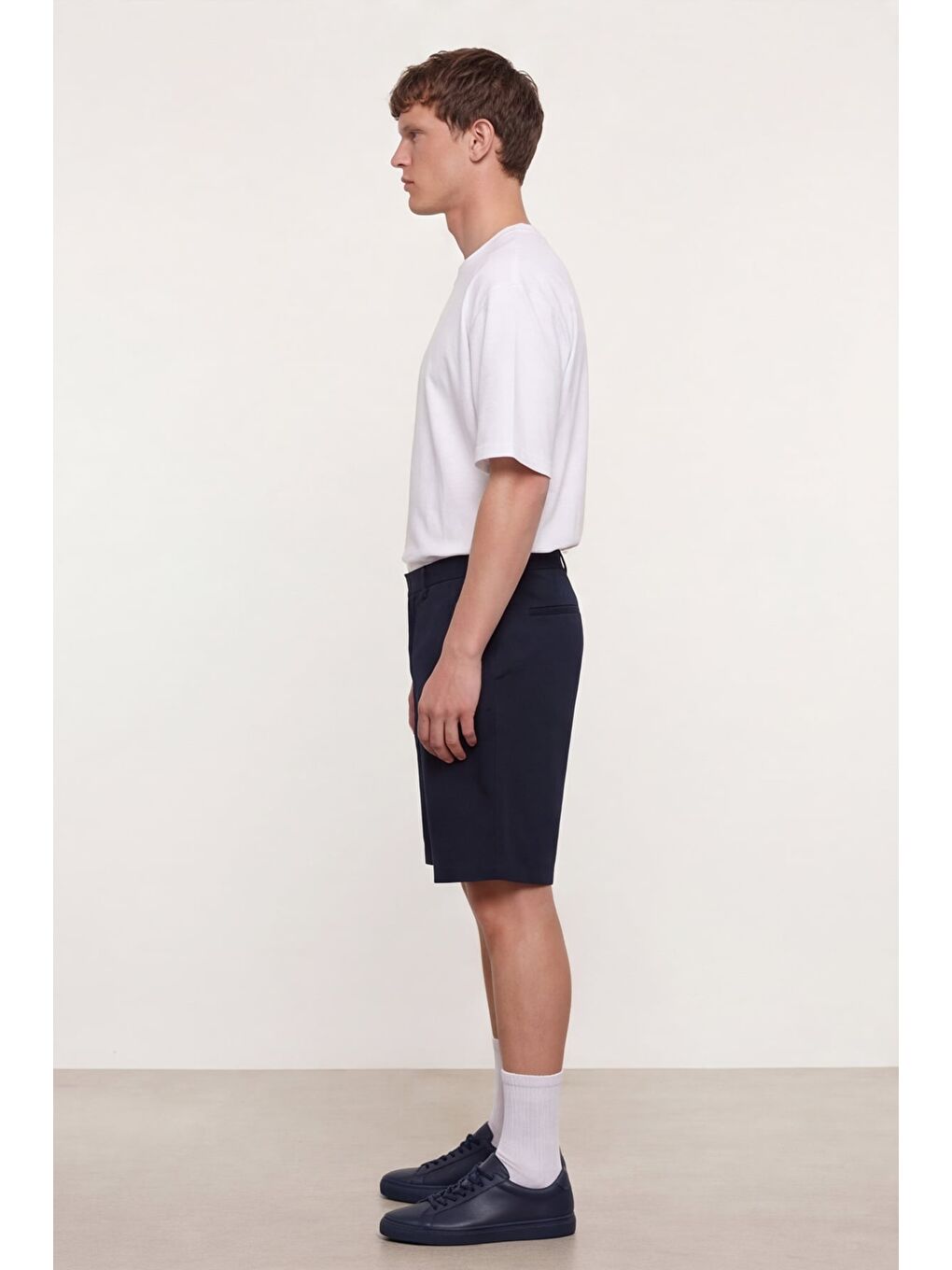 Koyu Lacivert Erkek Şort-2