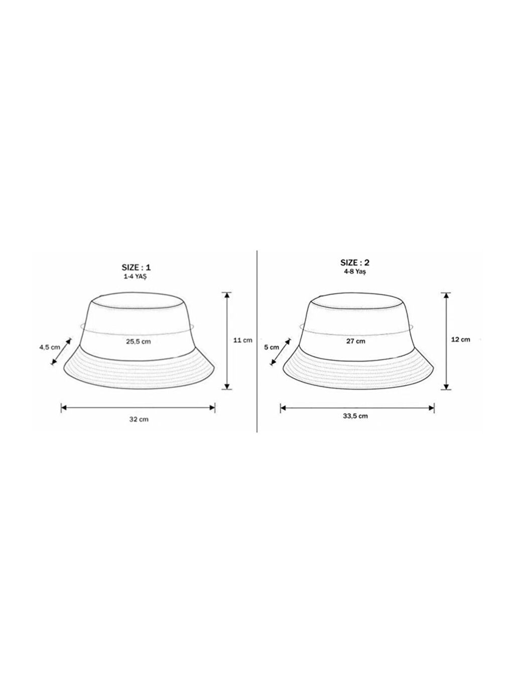 Luess Kız Çocuk Çiçek Desenli Ekru Havlu Bucket Şapka - 2