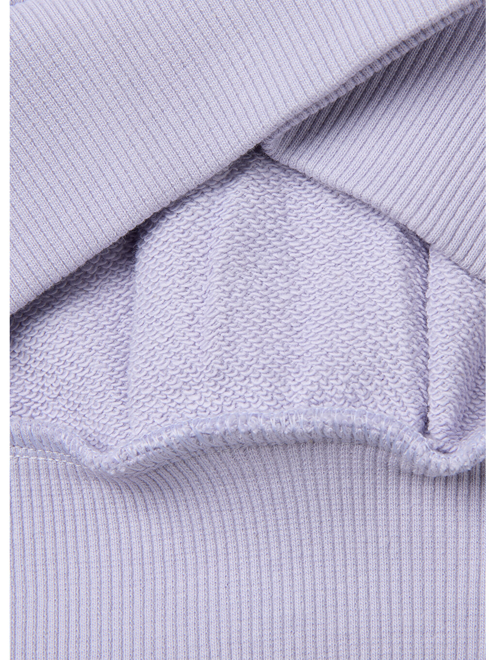Kız Çocuk Lila Ribanalı Uzun Kollu Bisiklet Yaka Sweatshirt-2