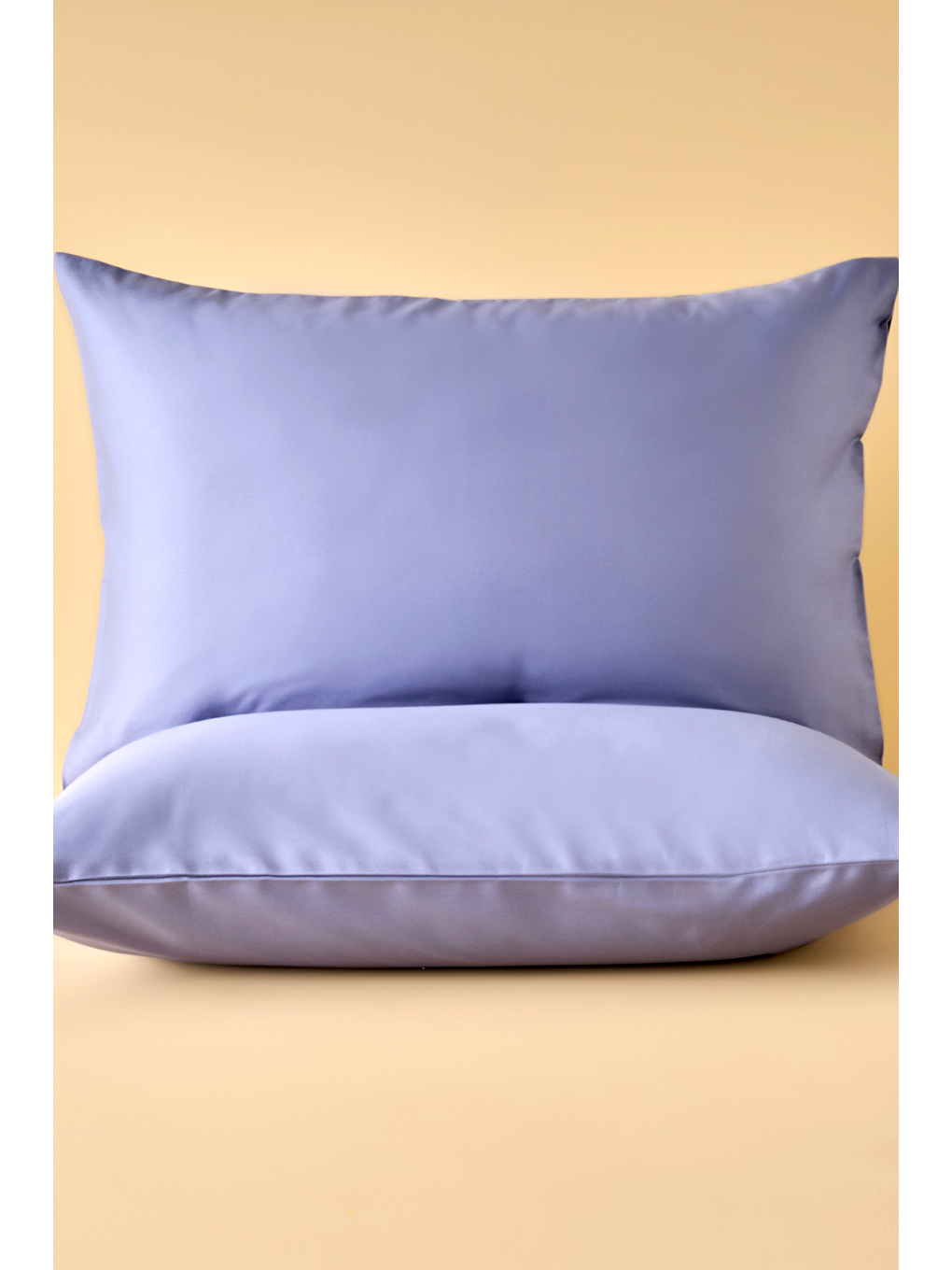 %100 Pamuk Saten Supreme 2'li Yastık Kılıfı Mavi (50x70 Cm)