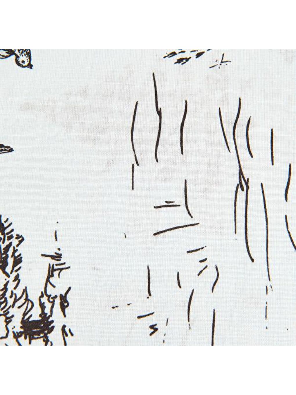 Siyah Soft Pacha Tek Kişilik Nevresim Takımı - Beyaz / Antrasit-4