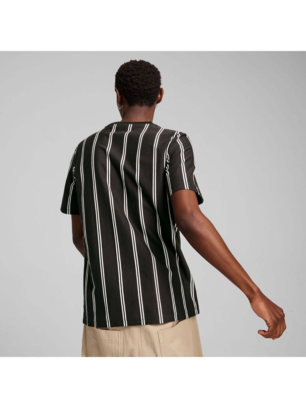 Sports Club Aop Erkek Siyah Tişört-1