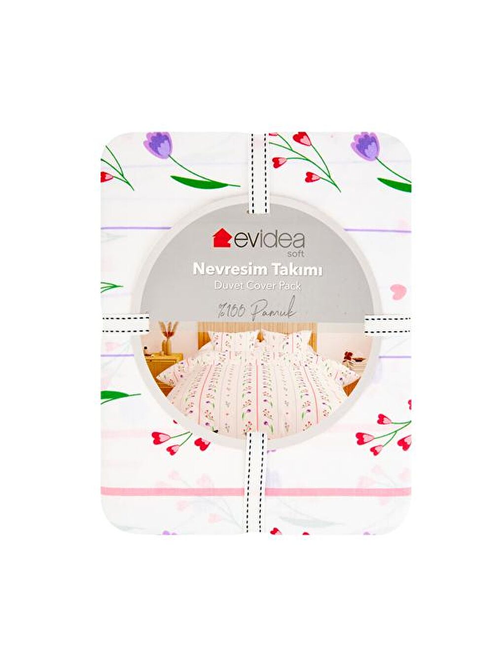 Karışık Soft Loretta Tek Kişilik Nevresim Takımı - Renkli-5