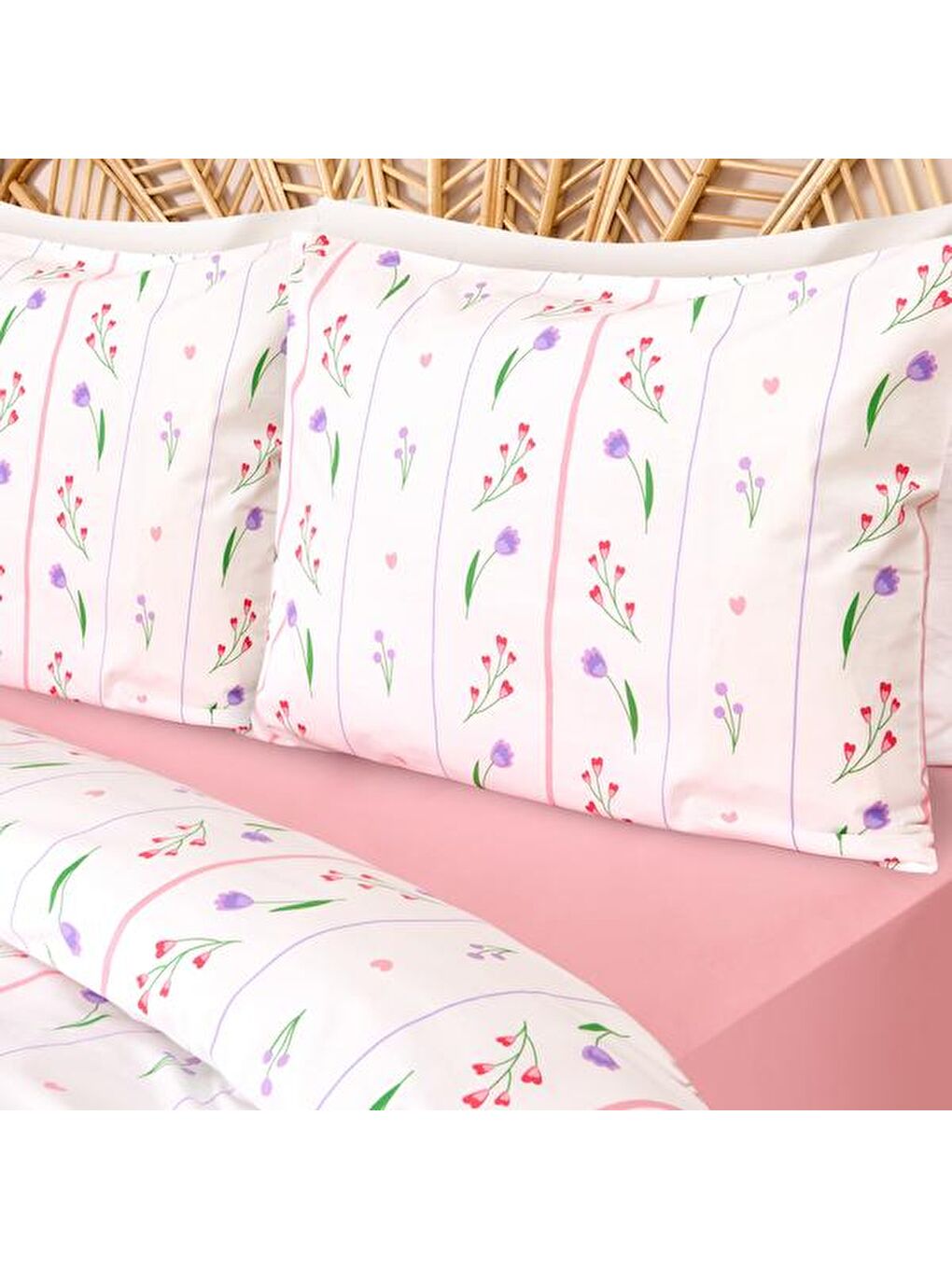 Karışık Soft Loretta Tek Kişilik Nevresim Takımı - Renkli-2