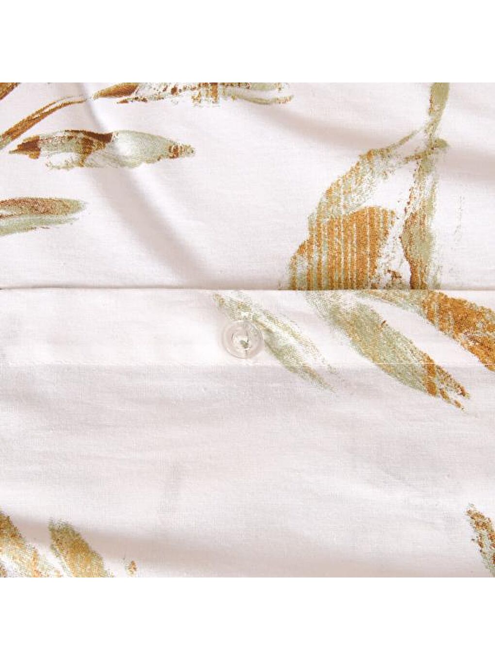 Lila Soft Bulong Çift Kişilik Nevresim Takımı - Ekru / Yeşil-4