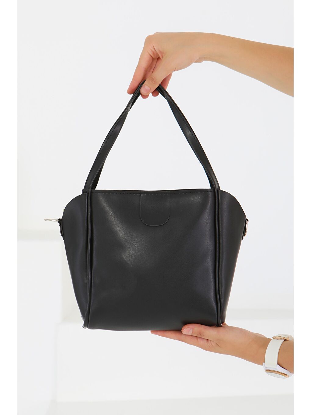 Kadın Siyah Mini Kol Çantası - 27468-5