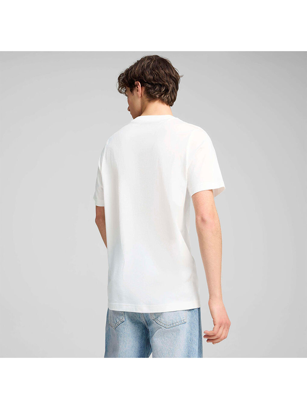 Graphics Icon Erkek Beyaz Yuvarlak Yaka Spor Tişört-2