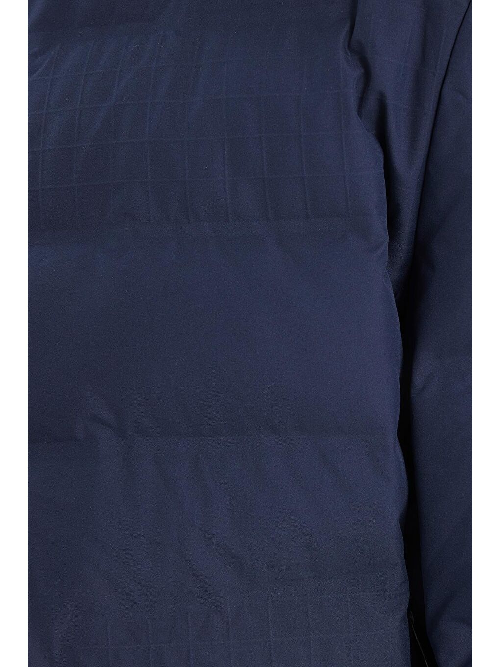 Erkek Regular Fit Normal Kesim Kaz Tüyü Çift Cepli Fermuarlı Sıcak Tutan Lacivert Mont-5