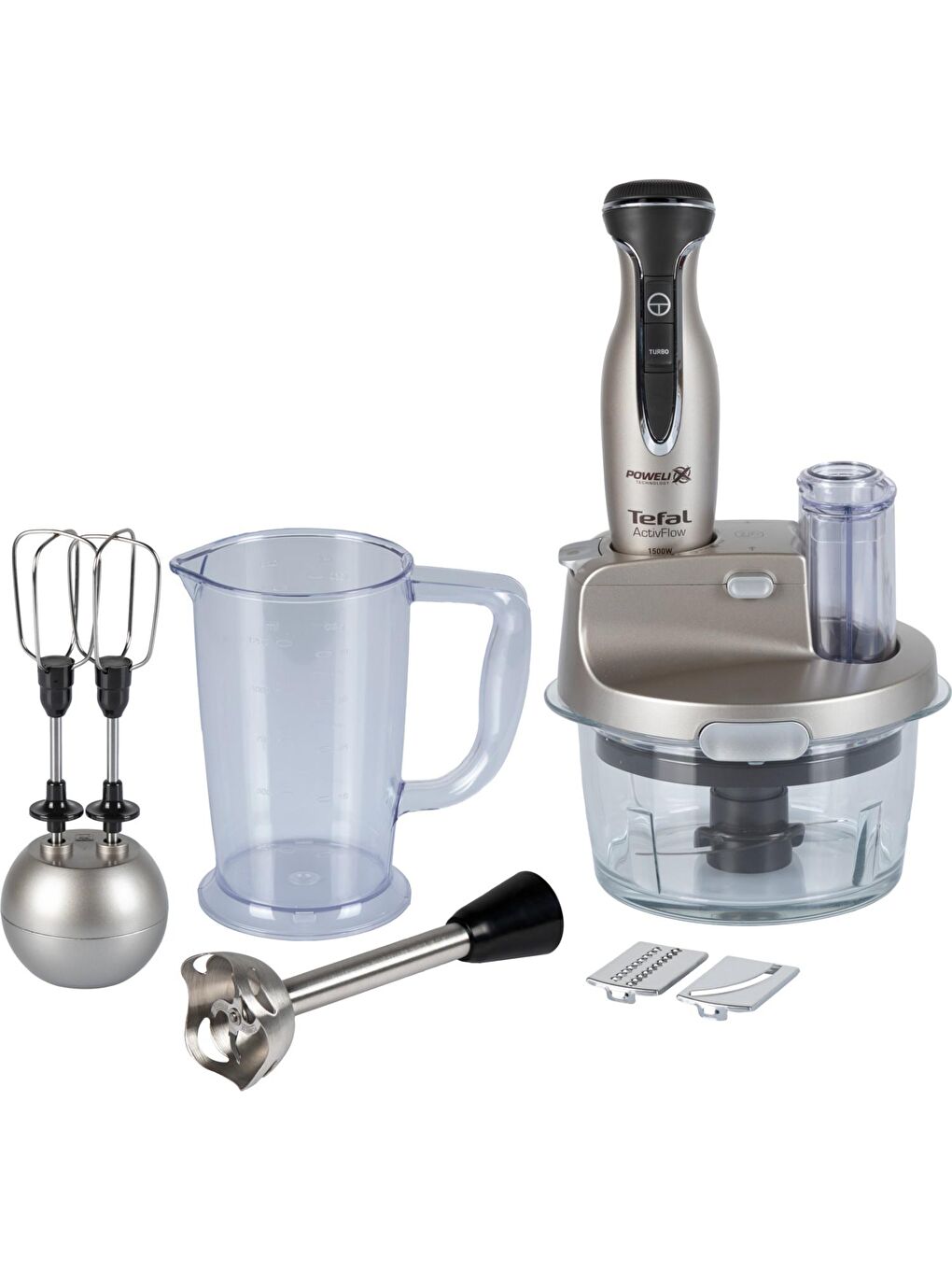 Tefal Gri HB235D Powelix Activflow Expert Blender 1500 W Cam Hazneli Gri