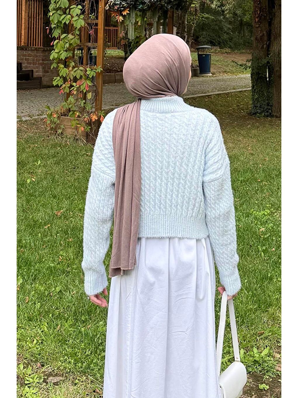 Crop Triko Kazak Bebe Mavisi-3