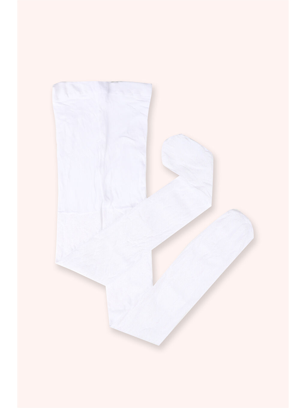 Kız Çocuk Sim Detaylı Beyaz Külotlu Çorap