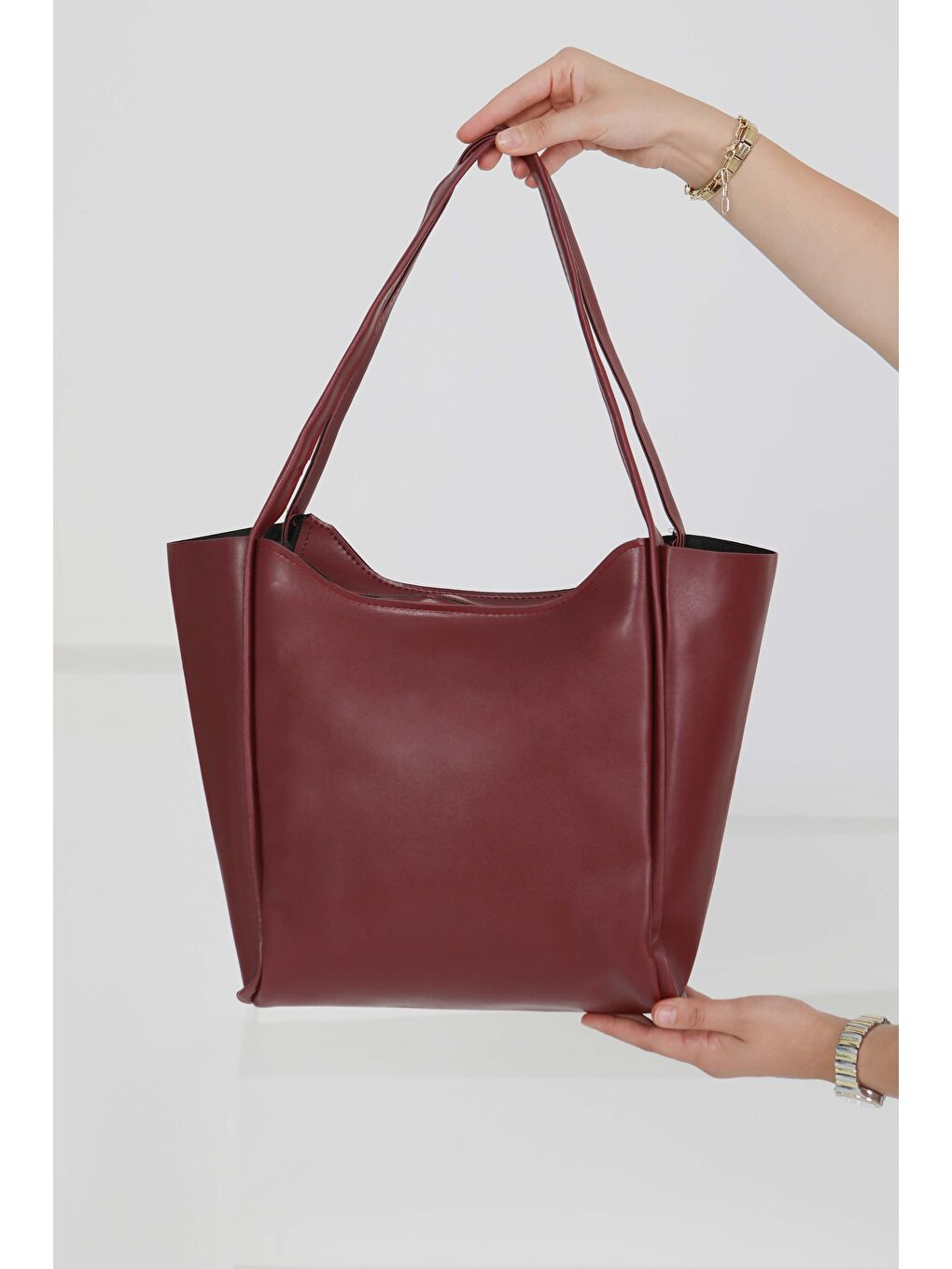 Kadın Bordo Kol Çantası - 27490-3