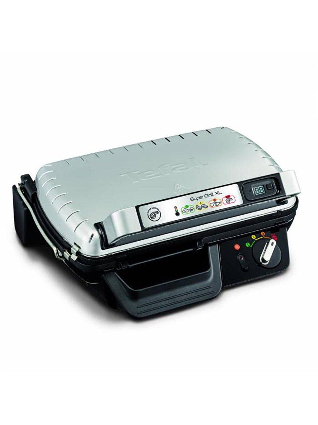 Tefal Gri Supergrill XL Timer 2400 W Tost Makinesi Inox