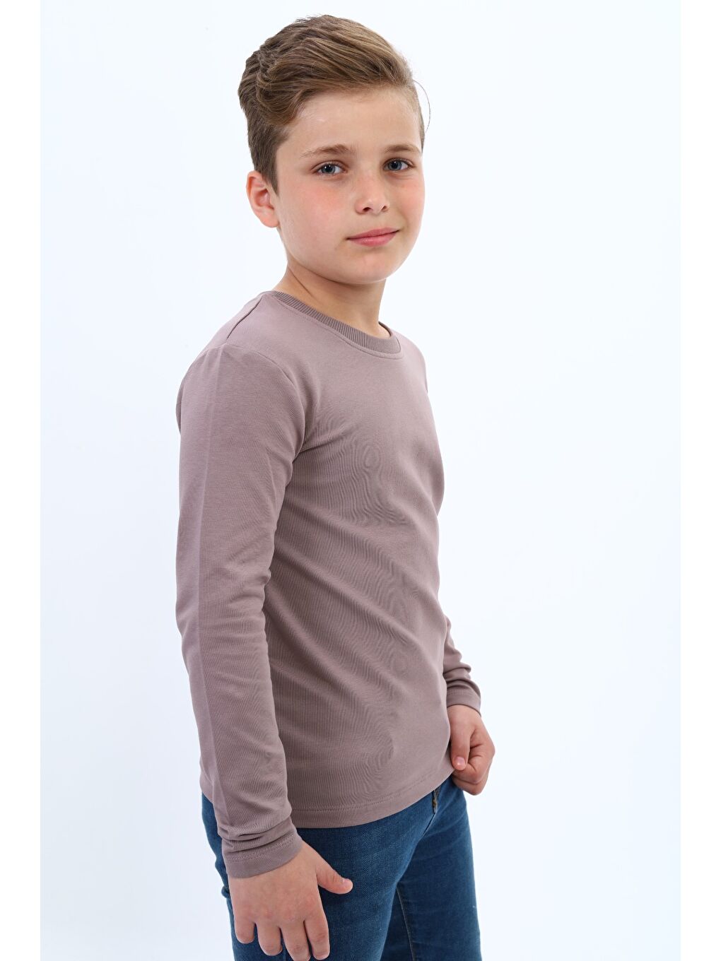 Kahverengi Erkek Çocuk Baskılı Tişört-1