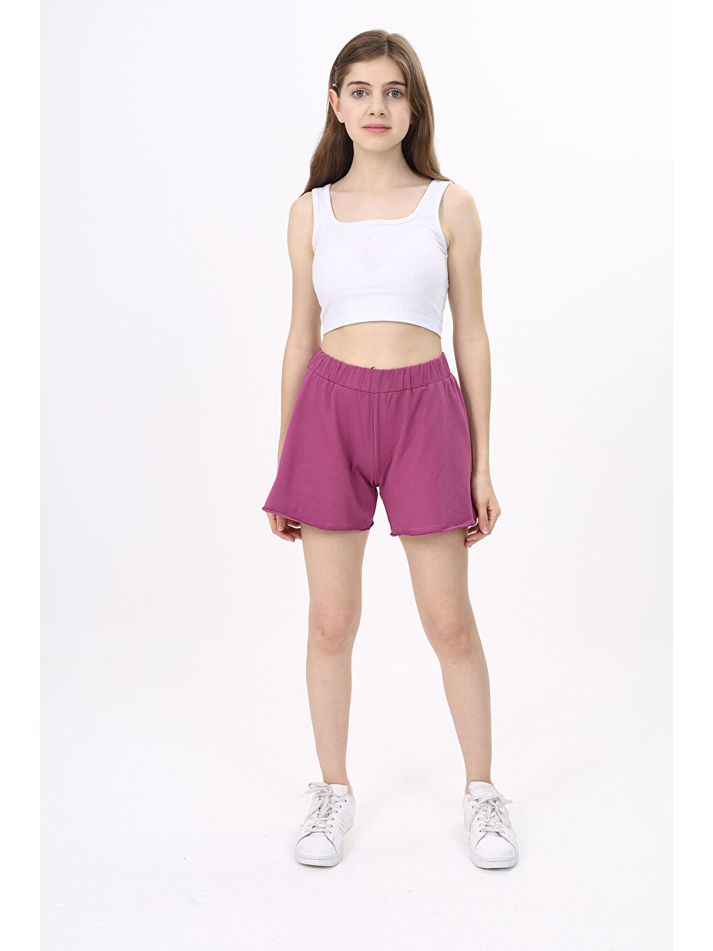 Mürdüm Kız Çocuk Şort