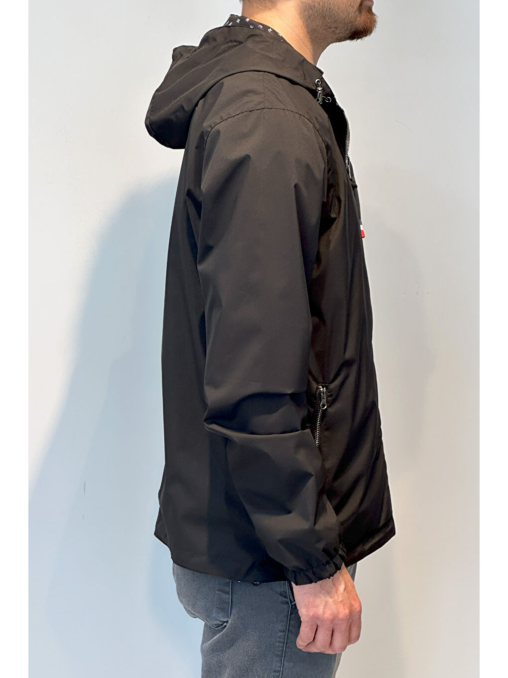 Erkek Çift Taraflı Mevsimlik Ceket Tek Üst REU-24726 Siyah-2