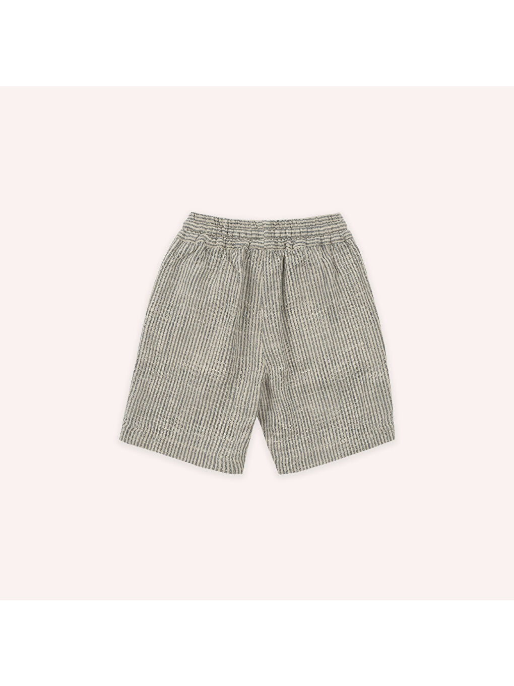 Erkek Çocuk Beli Lastikli Şort Ekru-1