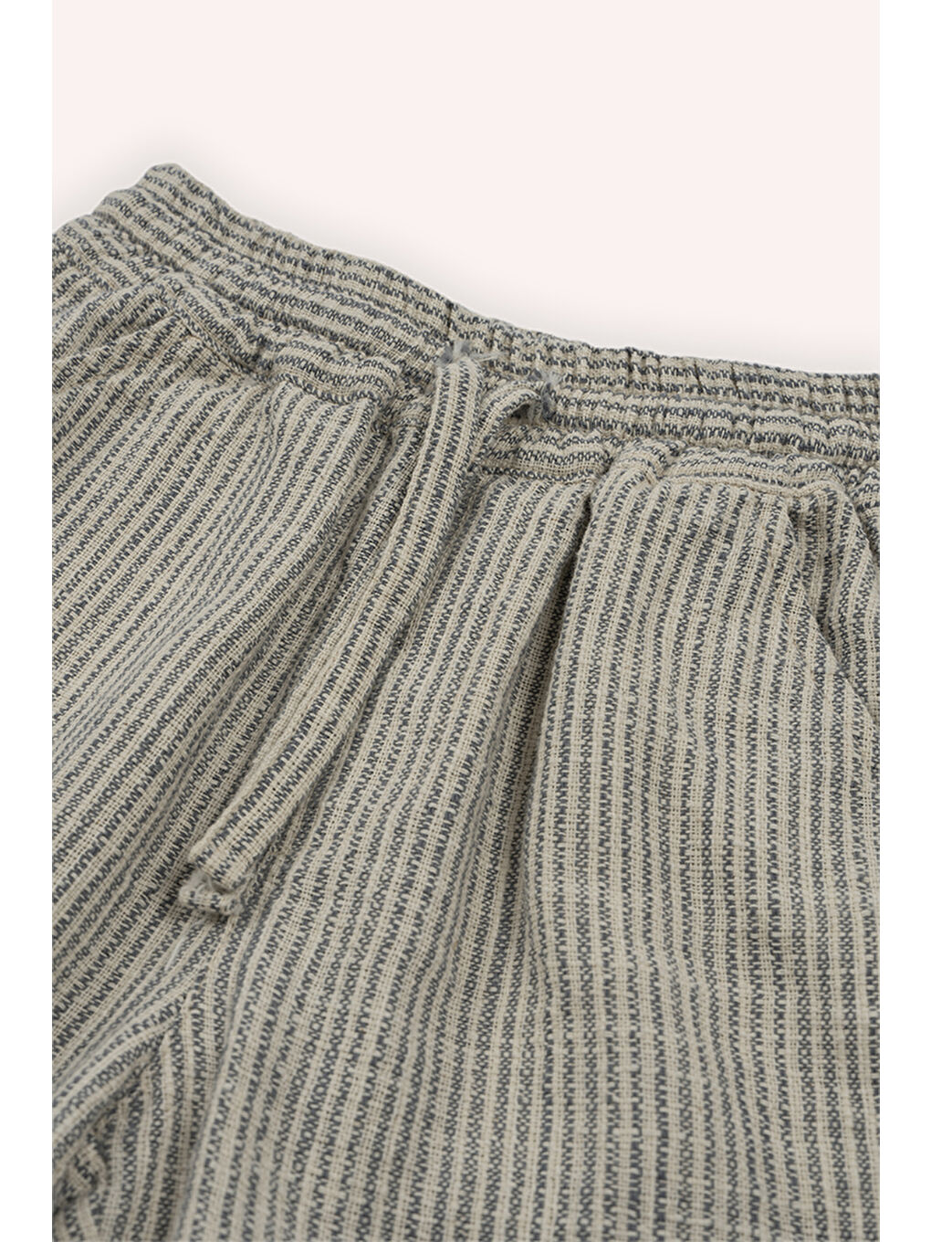 Erkek Çocuk Beli Lastikli Şort Ekru-2