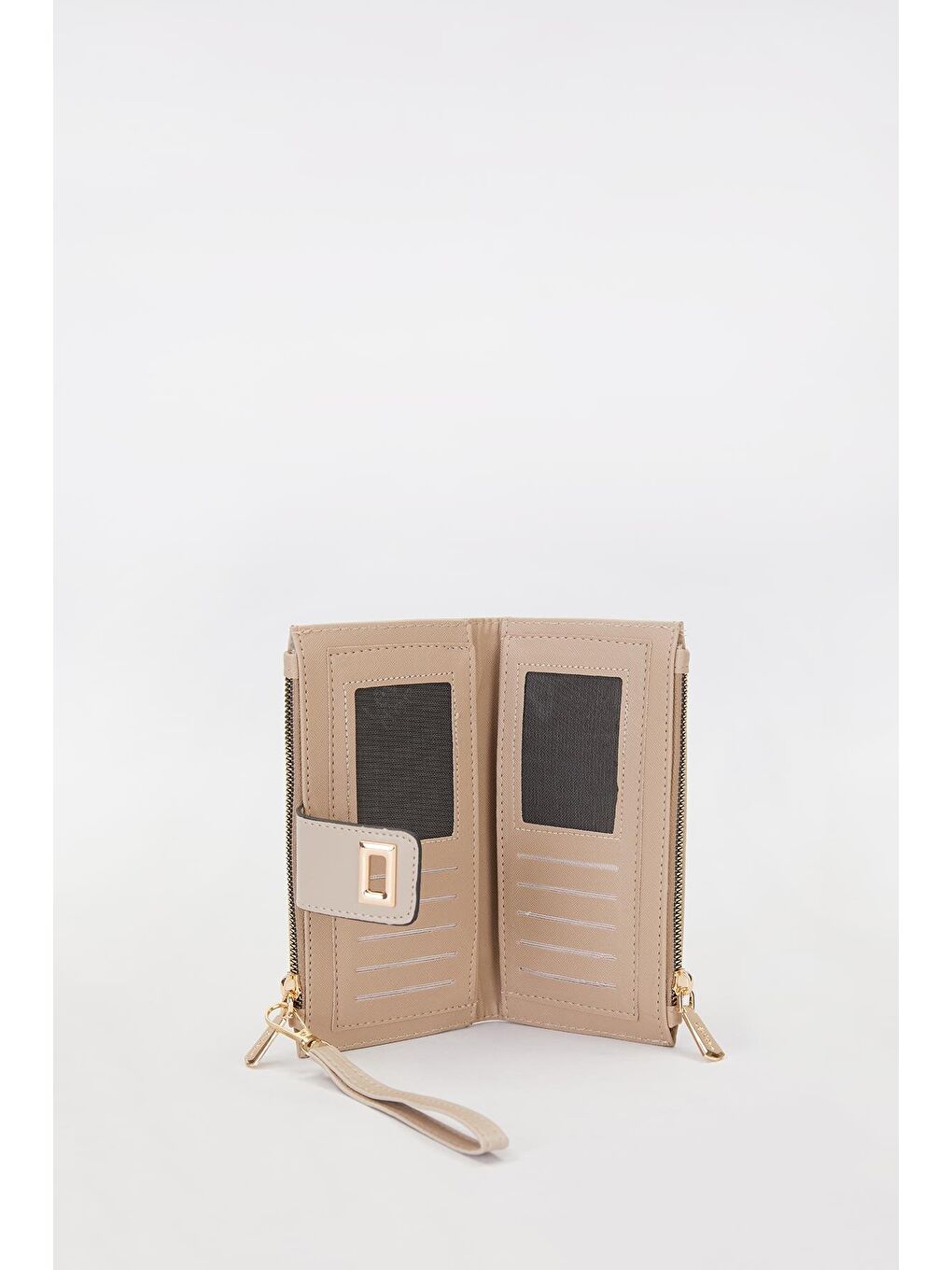 Bej Vizon Kadın Cüzdan 910042-3
