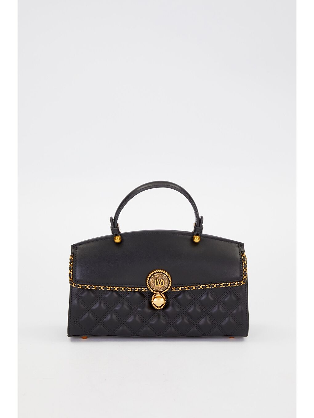 Siyah Baklava Desen Omuz Çantası 930295