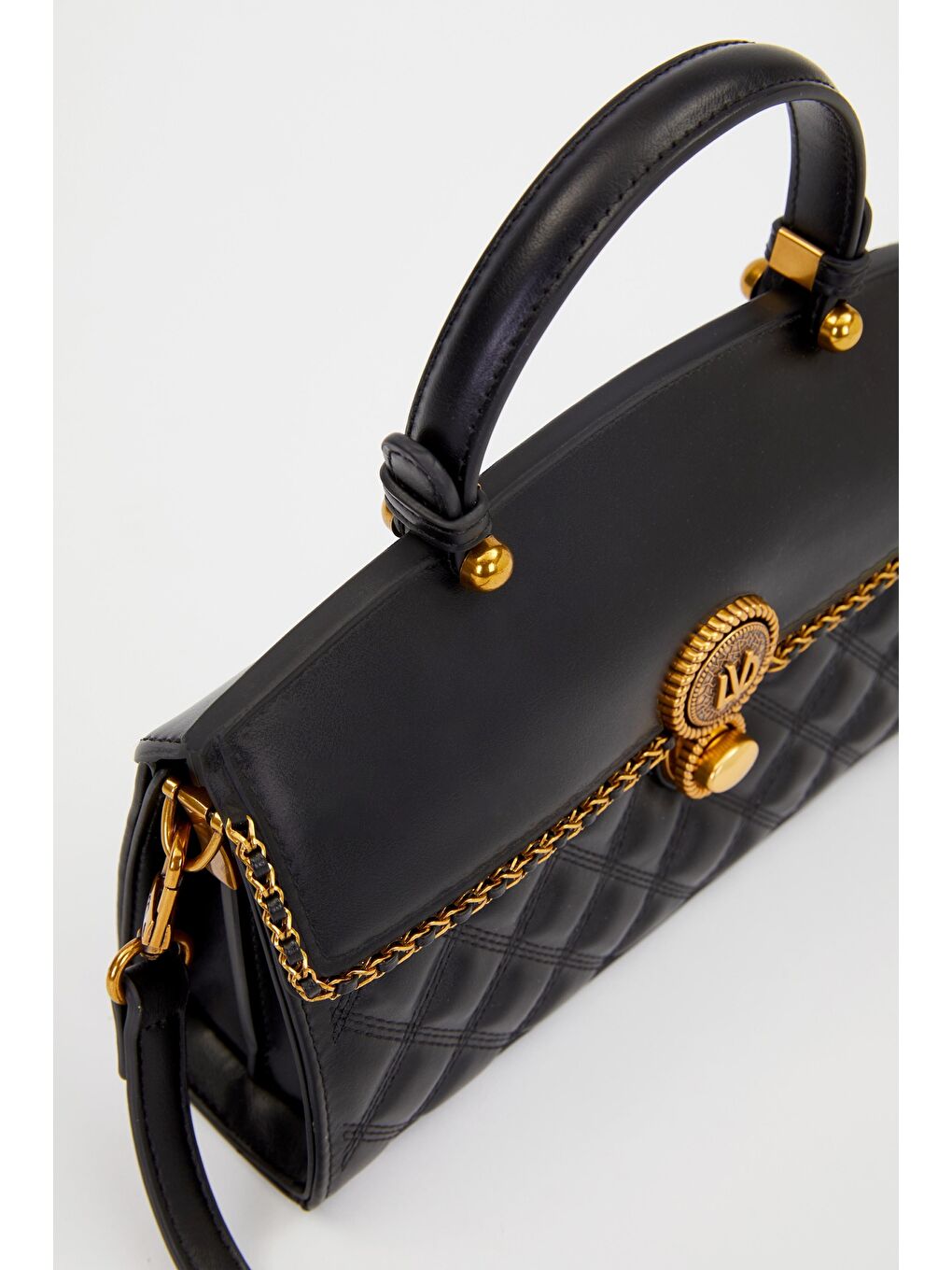 Siyah Baklava Desen Omuz Çantası 930295-2