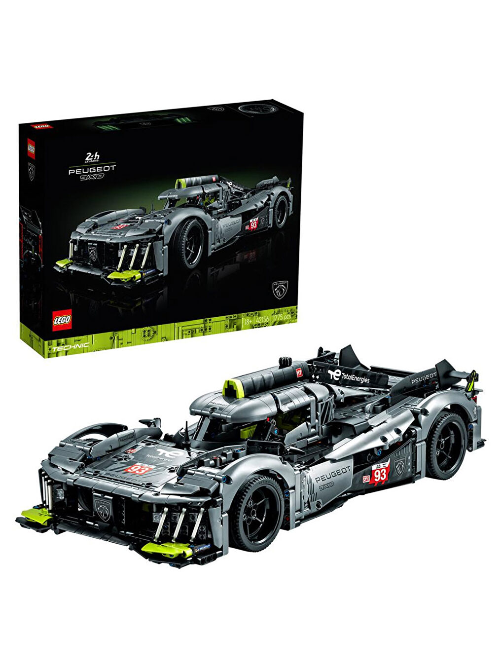 Lego Technic PEUGEOT 9X8 24H Le Mans Hybrid Hypercar 42156