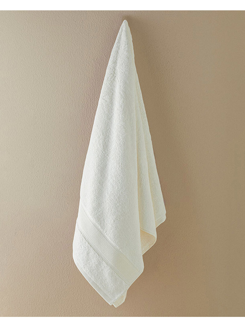 Poffy Soft-Premium Pamuklu Banyo Havlusu Ekru